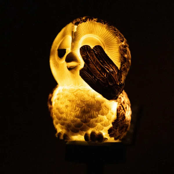 MĄDRA SOWA LAMPA SOLARNA LED