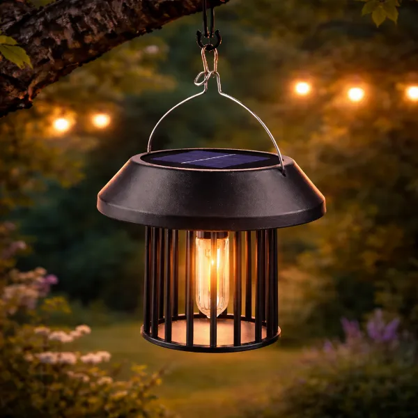 LAMPKA SOLARNA Z ŻARÓWKĄ